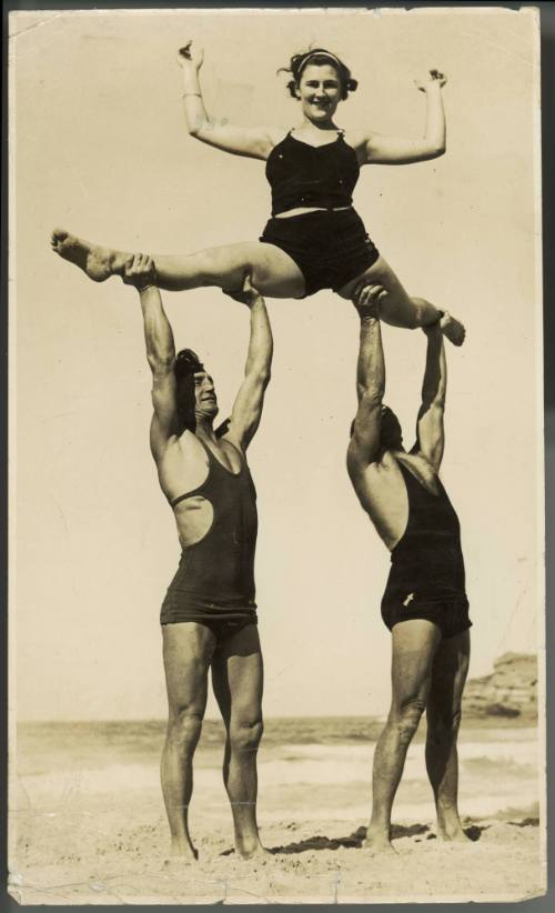 Untitled (acrobatics on the beach)