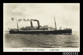 Orient Line SS ORMONDE 15,000 Tons