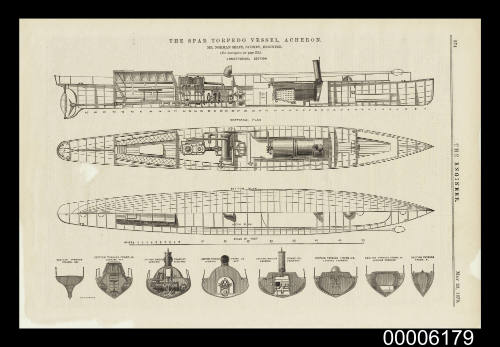 Plan of the Spar Torpedo Vessel  ACHERON