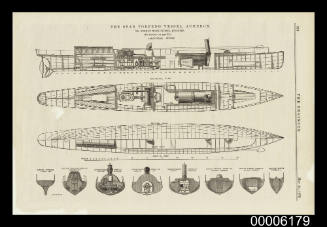 Plan of the Spar Torpedo Vessel  ACHERON