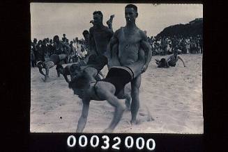  Wheelbarrow race during carnival