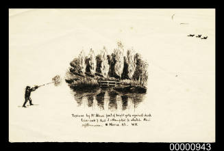 Poplars by Mr. Stow's pool (bright gold against dark - oak) that I attempted to sketch this afternoon. 4 November 1883