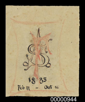 Monogram: ASF: 1883 Feb 22 - Oct 16
