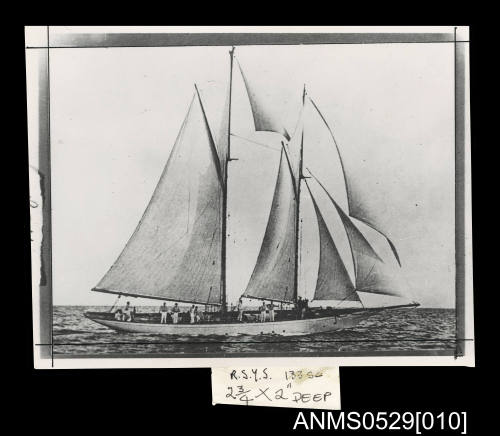 Two masted schooner, possibly BOOMERANG