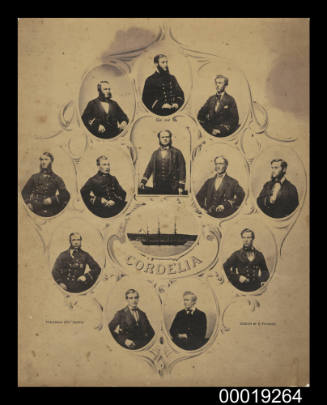 HMS CORDELIA - Commander and officers