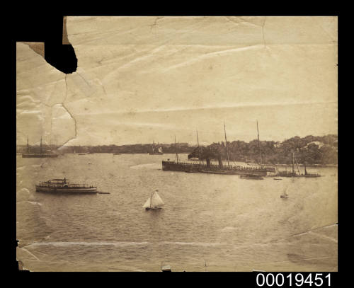 SS AUSTRAL being refloated in Sydney Harbour