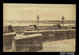 Dawes Point battery and Circular Quay, Sydney