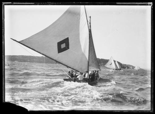 18-footer DONNELLY on Sydney Harbour, inscribed 1365