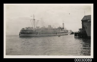 Hospital Ship MANUNDA leaving for Morotai in 1945