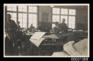 Engine Drawing Office, Cockatoo Island, Wesley Arthur Stanley on right