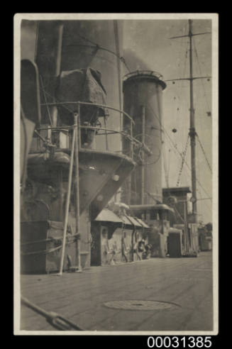 Deck of HMAS BRISBANE, Cockatoo Island Dockyard