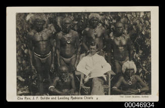 The Reverend J F Goldie and leading Rubiana Chiefs