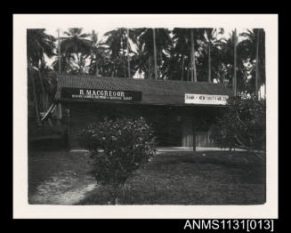 Photograph depicting the Bank of NSW and the office of R MacGregor