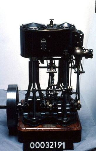 Compound marine steam engine model