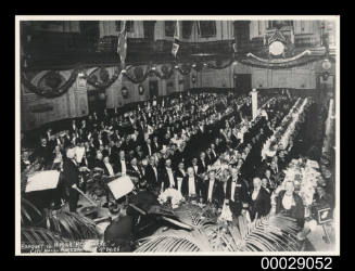 Banquet to HMAS MELBOURNE, city hall - Portsmouth 29 April 1926