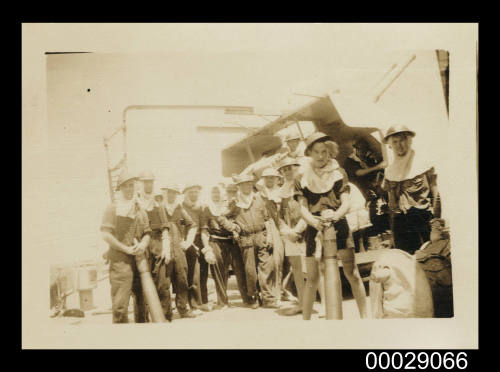 HMAS WARREGO - forward gun crew