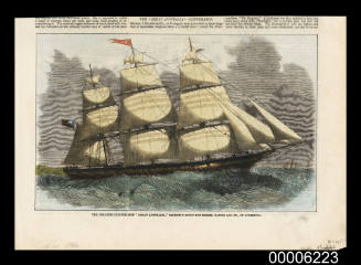 The Gigantic clipper-ship GREAT AUSTRALIA recently built for Messrs Baines and Co., of Liverpool