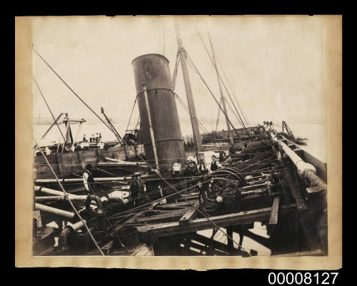 SS AUSTRAL being refloated in Sydney Harbour