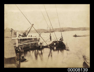 SS AUSTRAL being refloated in Sydney Harbour