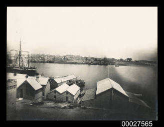 Circular Quay from Fort Macquarie, Sydney, NSW, in 1887
