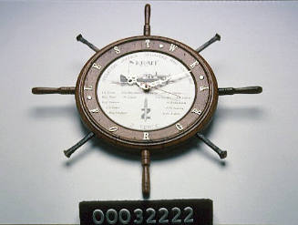 Ship's wheel clock commemorating the KRAIT's 'Operation Jaywick'