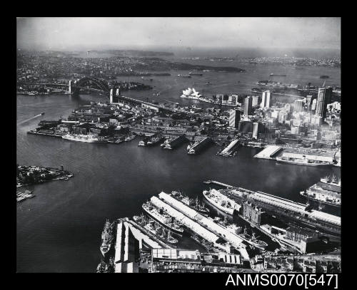 Aerial view of Sydney Harbour