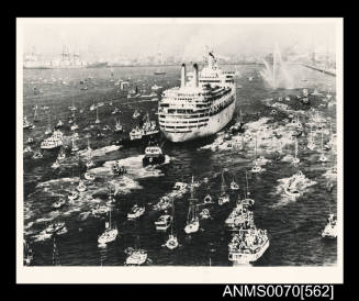 P&O liner CANBERRA returning from the Falklands war