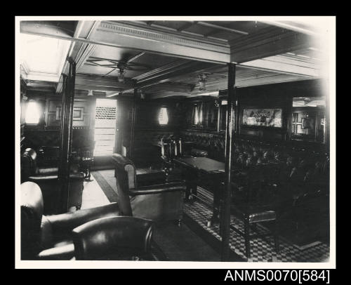 Interior of an E & A ship of the late 1920s