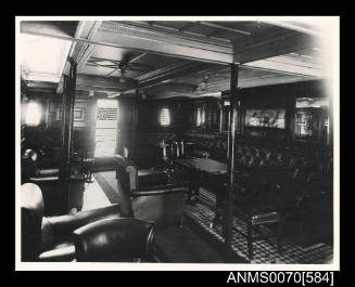 Interior of an E & A ship of the late 1920s