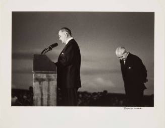 President Johnson and Prime Minister Holt at Canberra Airport, 1966