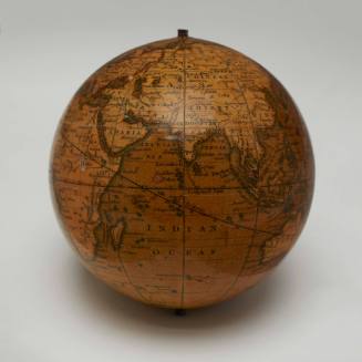 Terrestrial hand globe by Newton and Son