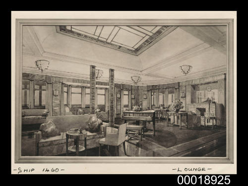 Lounge - Ship No. 1460 [Proposed lounge of MV DUNTROON]