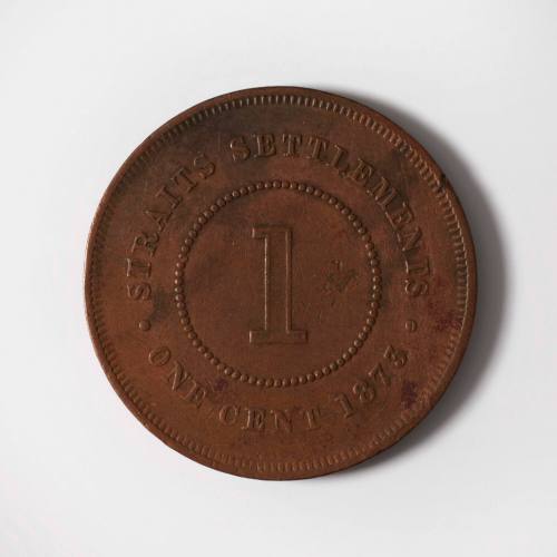 Straits Settlements one cent, 1873