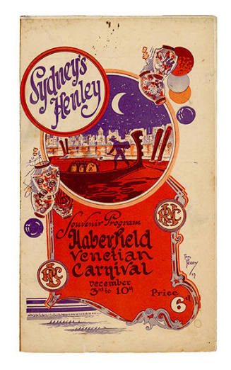 Sydney's Henley Haberfield Venetian Carnival programme.  3rd - 10th December 1927