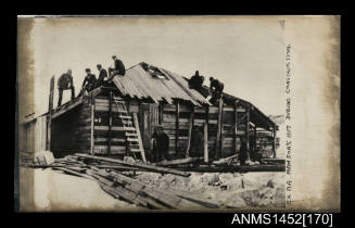 Mawson’s Hut during construction