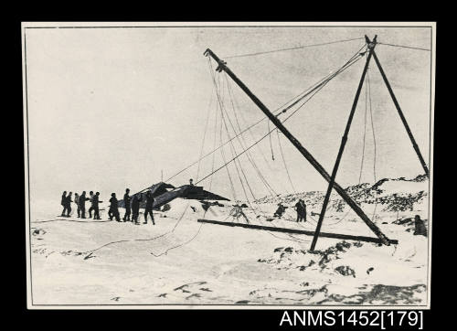 Radio masts wrecked by the blizzards