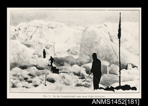 Crew in the bergschrund zone near Cape Gerlache