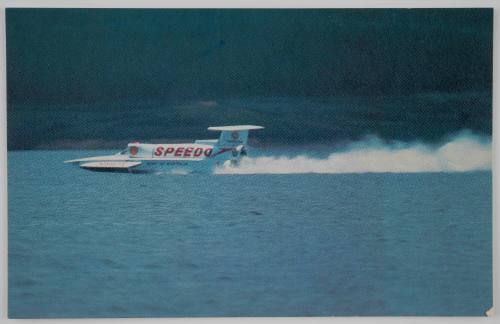 SPIRIT OF AUSTRALIA driven by Ken Warby on Blowering Dam