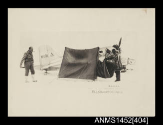 Ellsworth expedition campsite in Antarctica