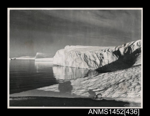 Icy coastline at Antarctica