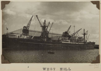 Photograph of  WEST HILL depicting starboard side of cargo ship