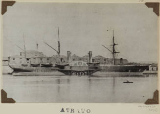 Photograph of  ATRATO depicting starboard side of side paddle, cargo/passenger ship