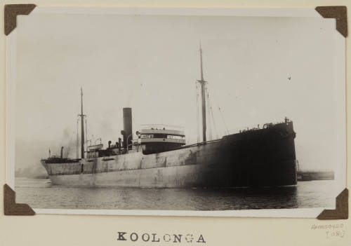 Photograph of  KOOLONGA depicting bow and starboard side of cargo ship