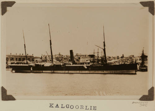 Photograph of  KALGOORLIE depicting starboard side of cargo ship