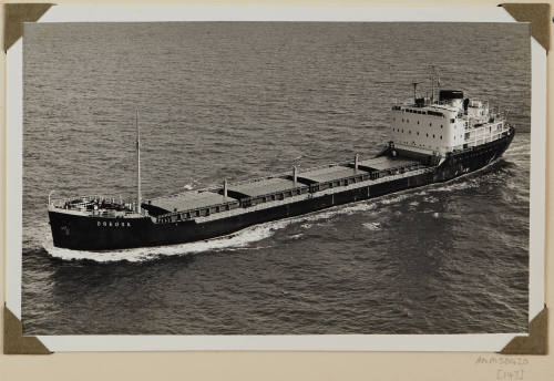 Photograph of  OREOSA depicting bow and port side of bulk carrier cargo ship