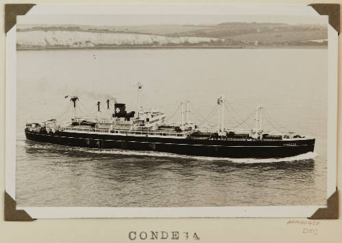 Photograph of  CONDESA depicting starboard side of cargo ship