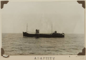 Photograph of  ADAPTITY depicting port side of small cargo ship