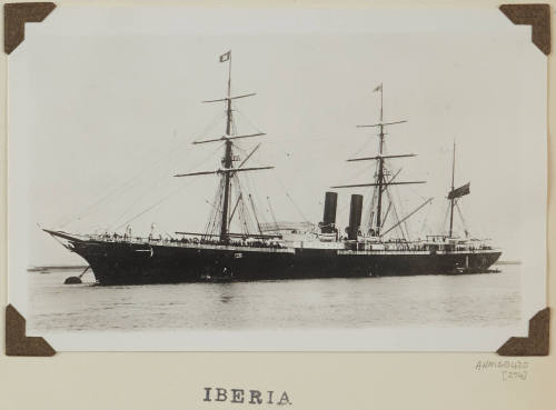 Photograph of  IBERIA depicting port side of cargo ship