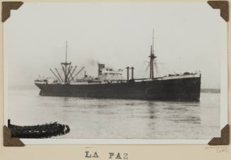 Photograph of  LA PAZ depicting bow and starboard side of cargo ship