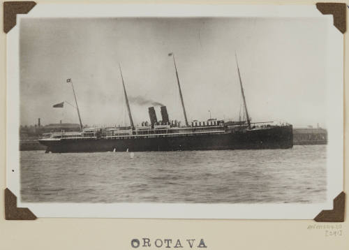 Photograph of  OROTAVA depicting starboard side of passenger ship